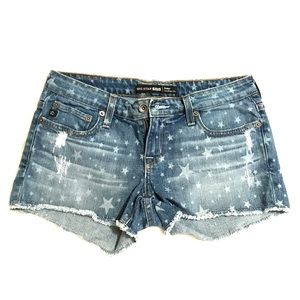 Big Star denim shorts (distressed star)